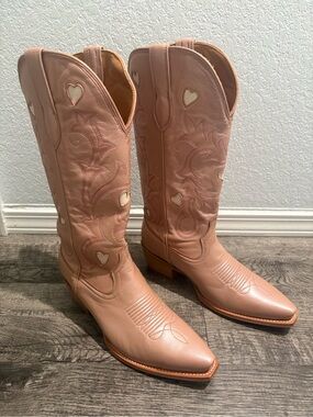 NIB Tecovas The Annie Hearts in Rose Gold *Size 8.5